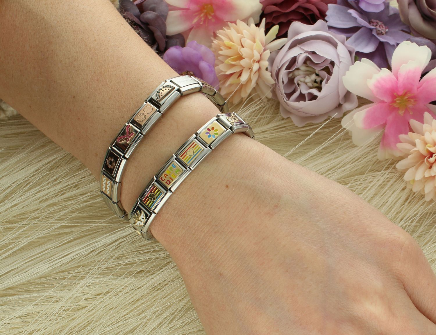 Nomination Link 18K zawieszka kolorowy kwiatek 030263 20.jpg